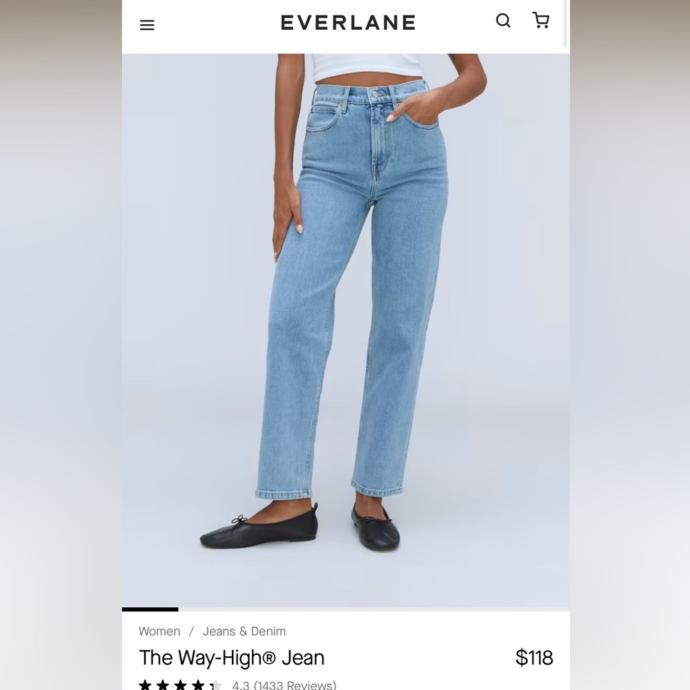 Everlane way high jean
